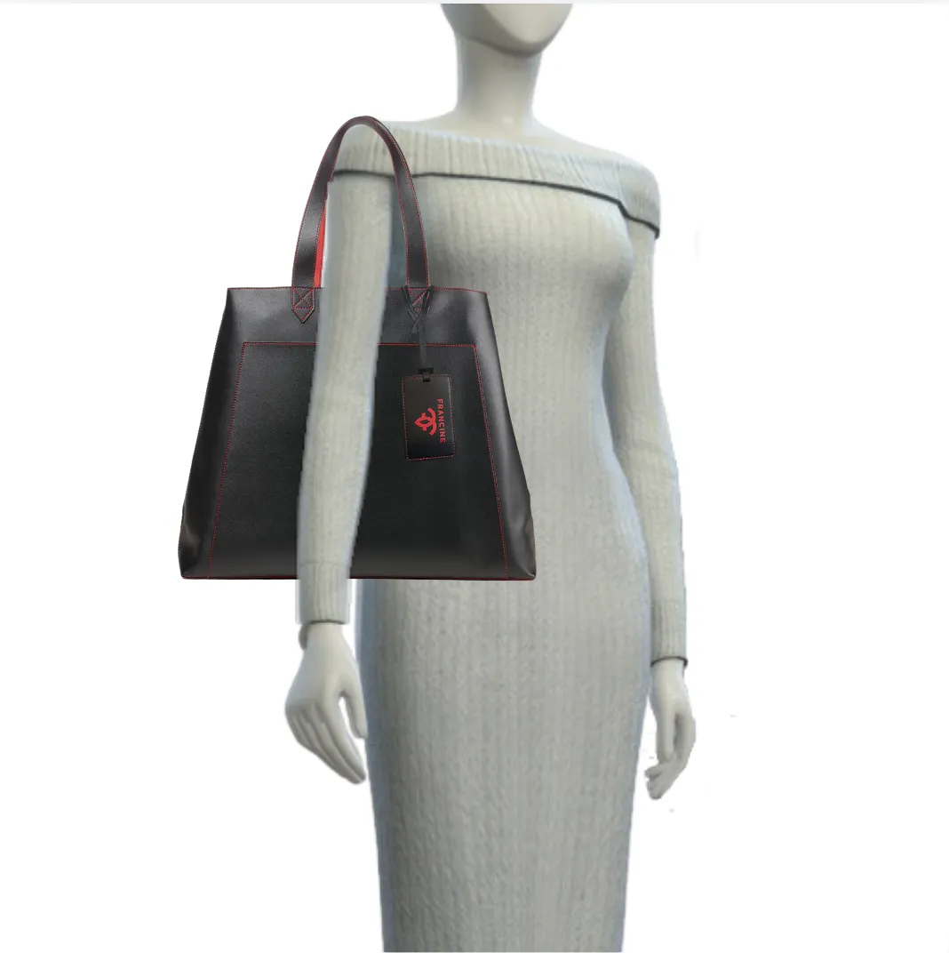 Rouge Noir Tote With Laptop Sleeve 15