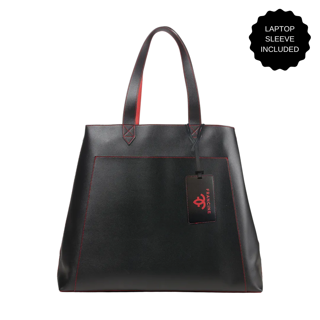 Rouge Noir Tote With Laptop Sleeve 15