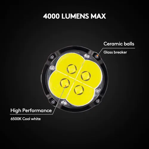 S23 Compact 4000 Lumens Search Flashlight