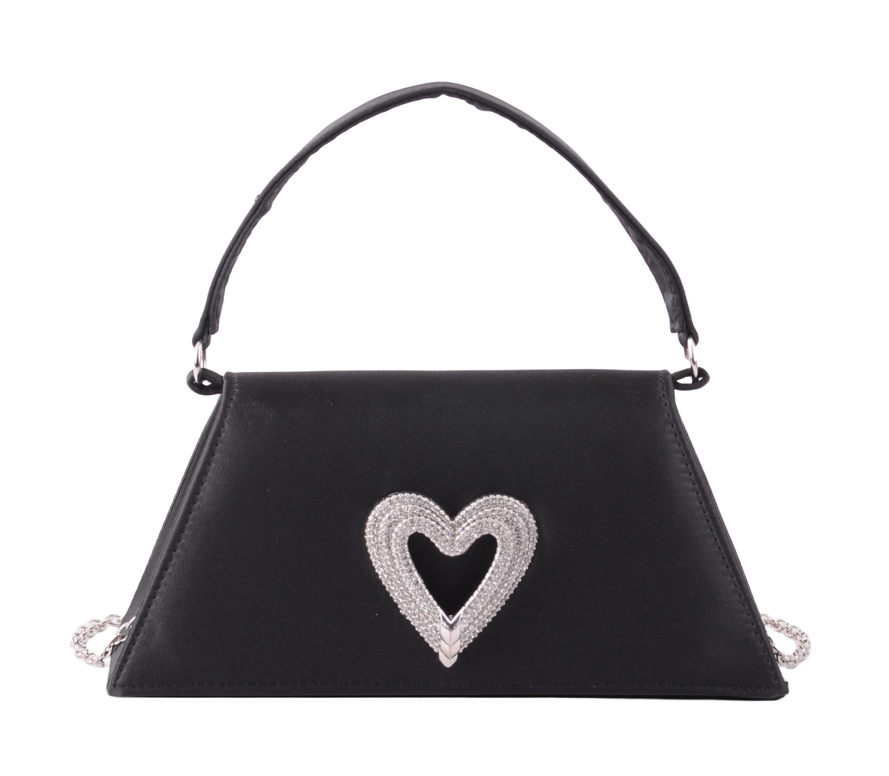 Satin Heart Satchel