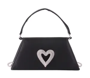 Satin Heart Satchel