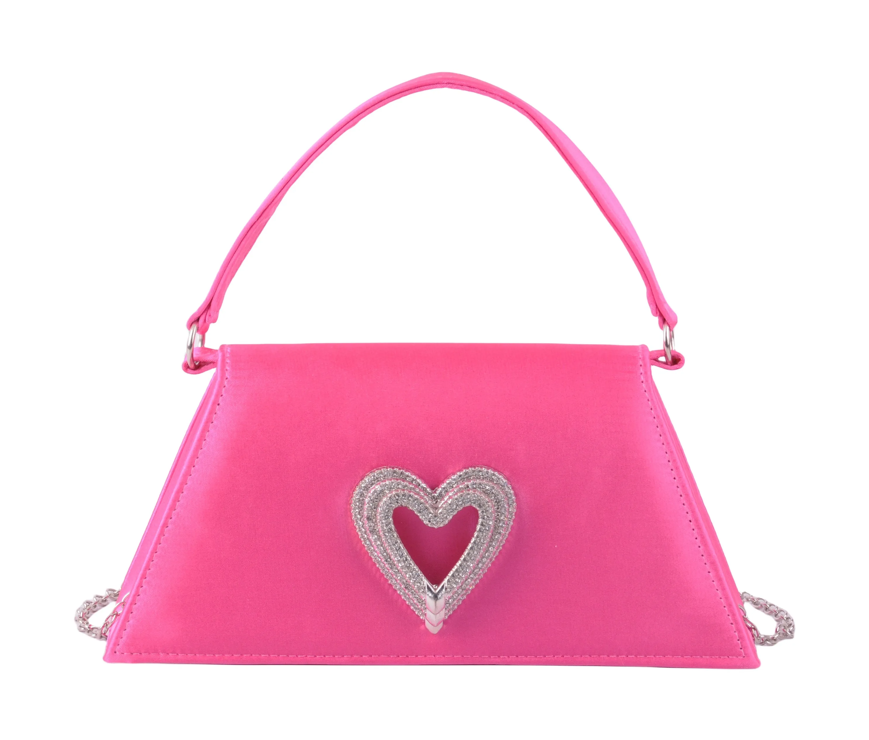 Satin Heart Satchel