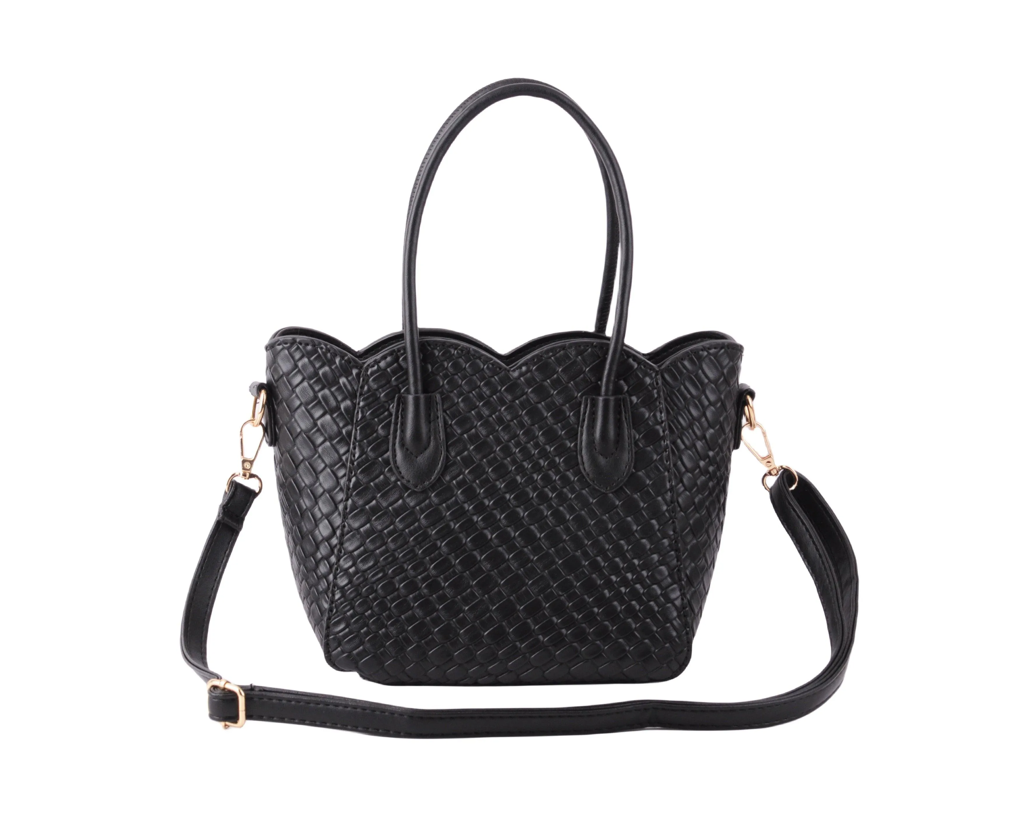 Scallop Brooch Tote Purse
