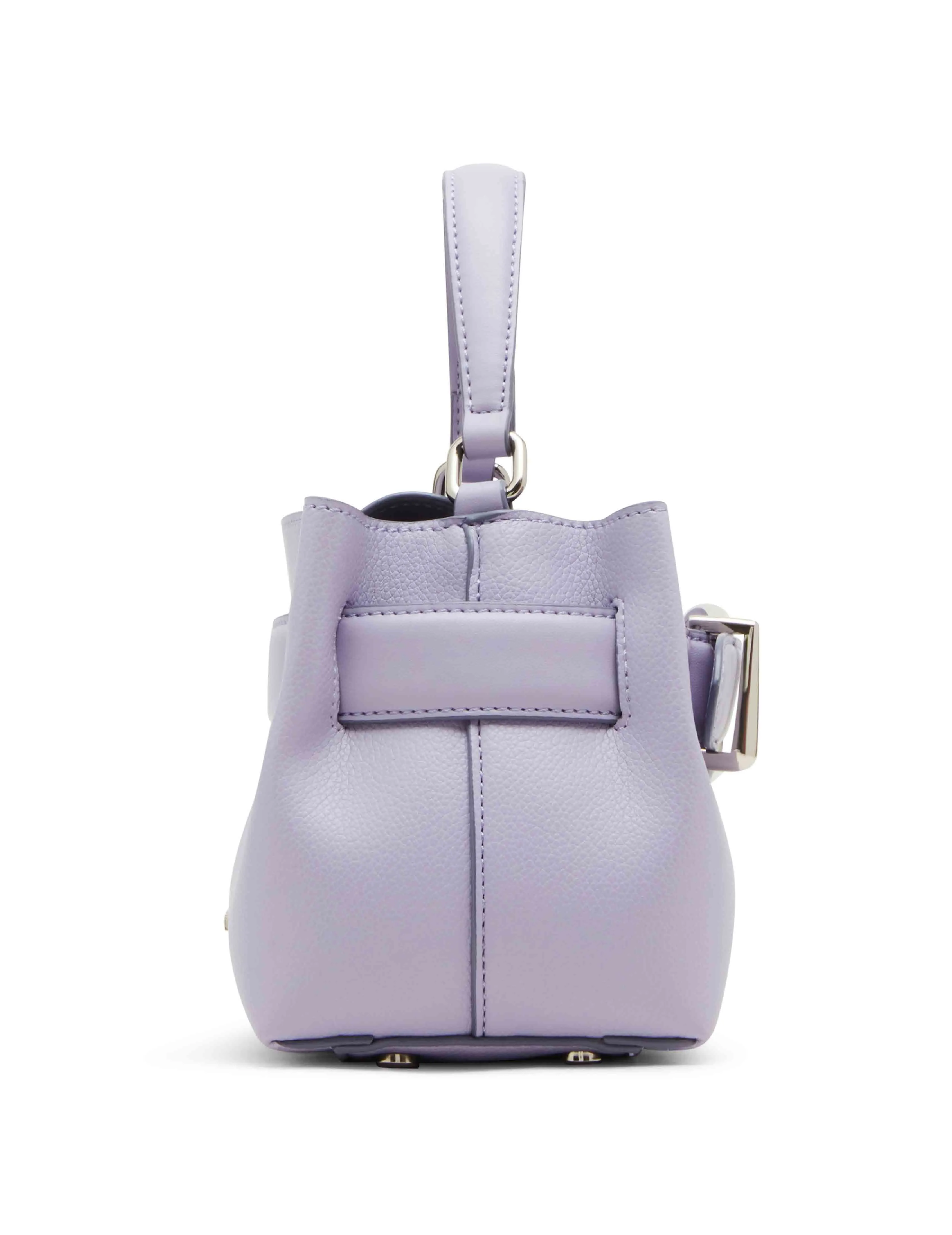 Sculpted Buckle Mini Top Handle with Convertible Strap