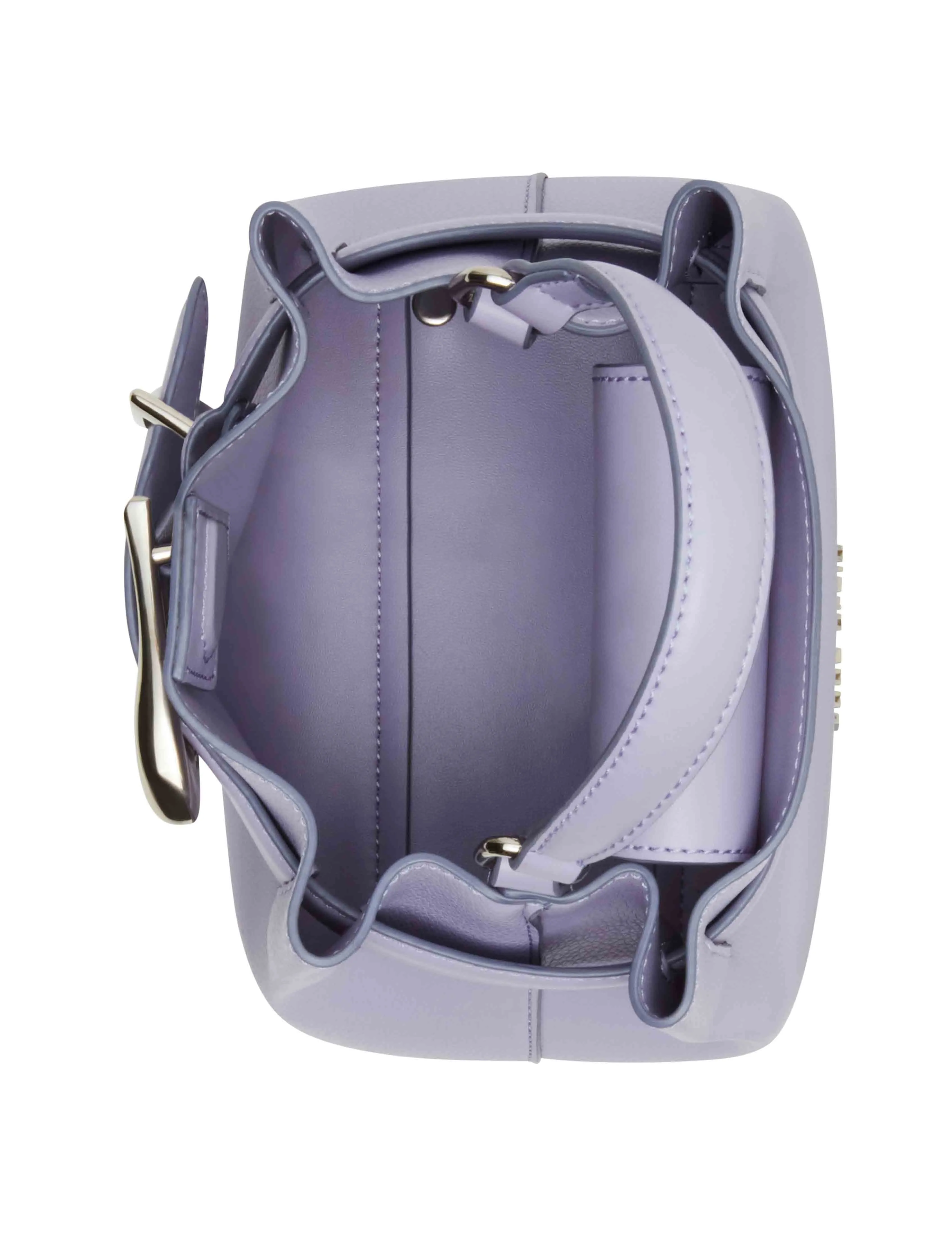 Sculpted Buckle Mini Top Handle with Convertible Strap