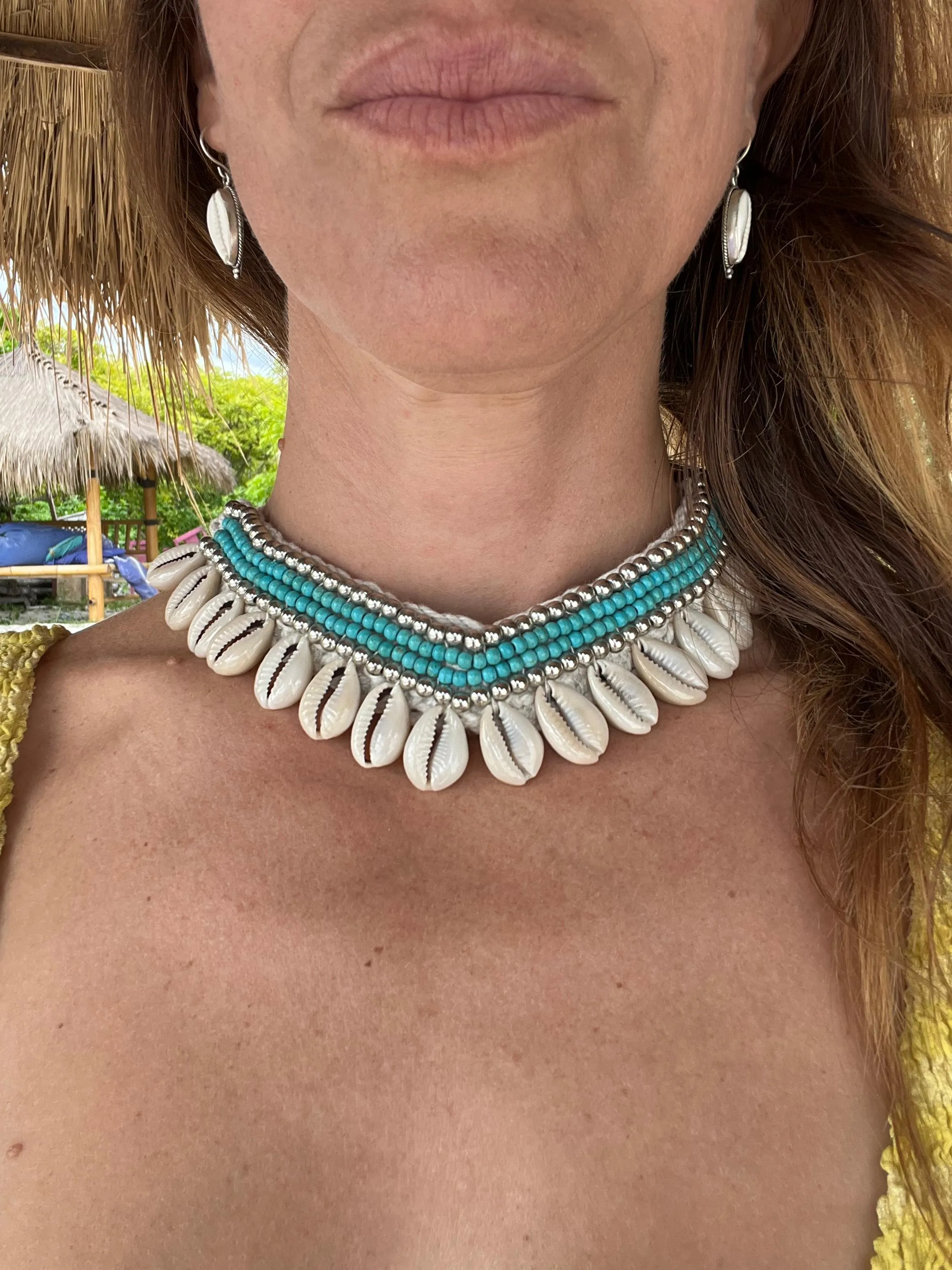 Seafoam Dream Shell Set (Handmade Necklace   Bracelet)