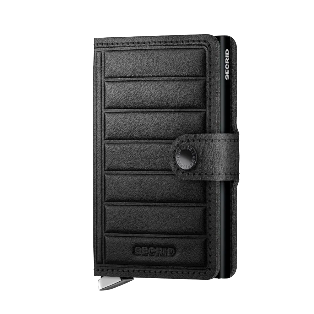 SECRID - Premium Miniwallet Emboss Lines Black