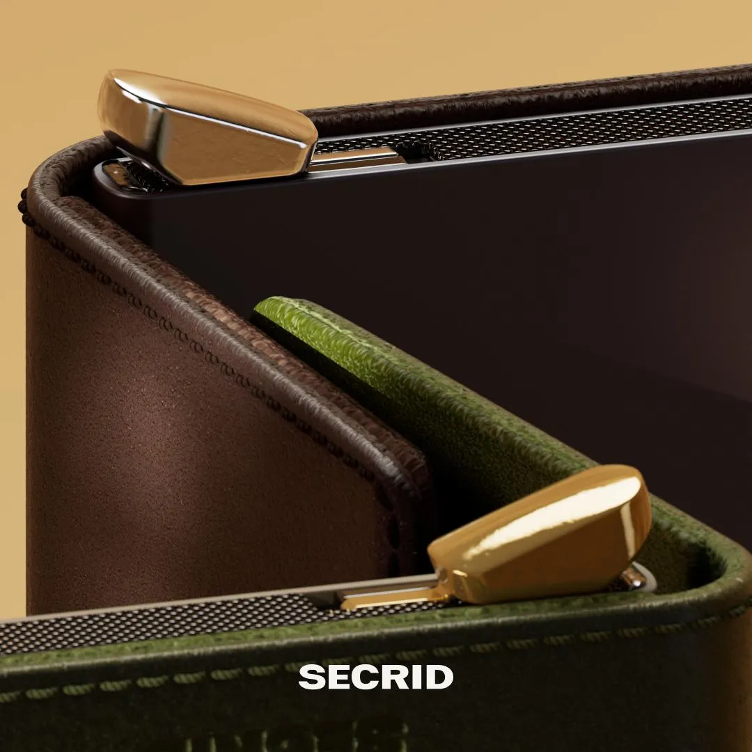 SECRID - Premium Miniwallet Emboss Lines Black