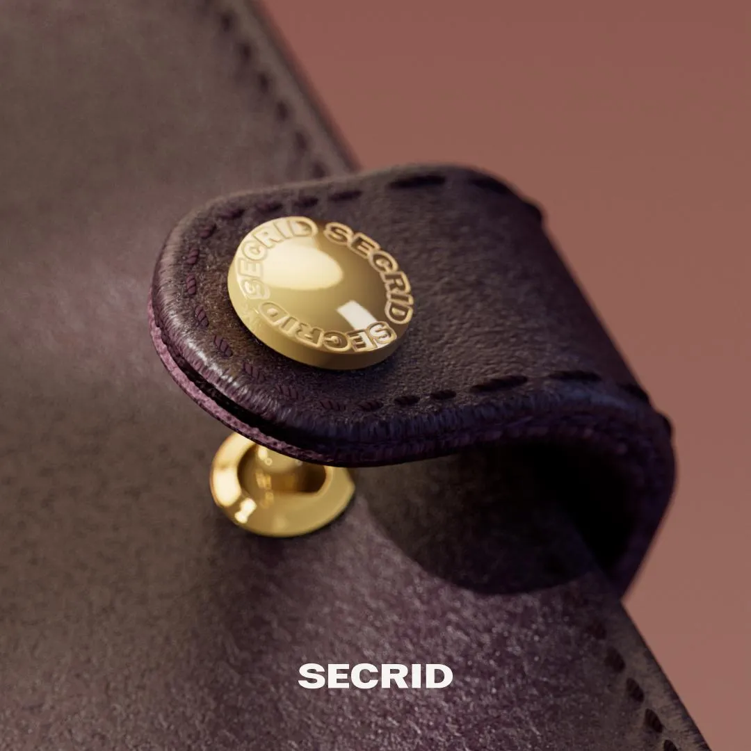 SECRID - Premium Miniwallet Emboss Lines Black
