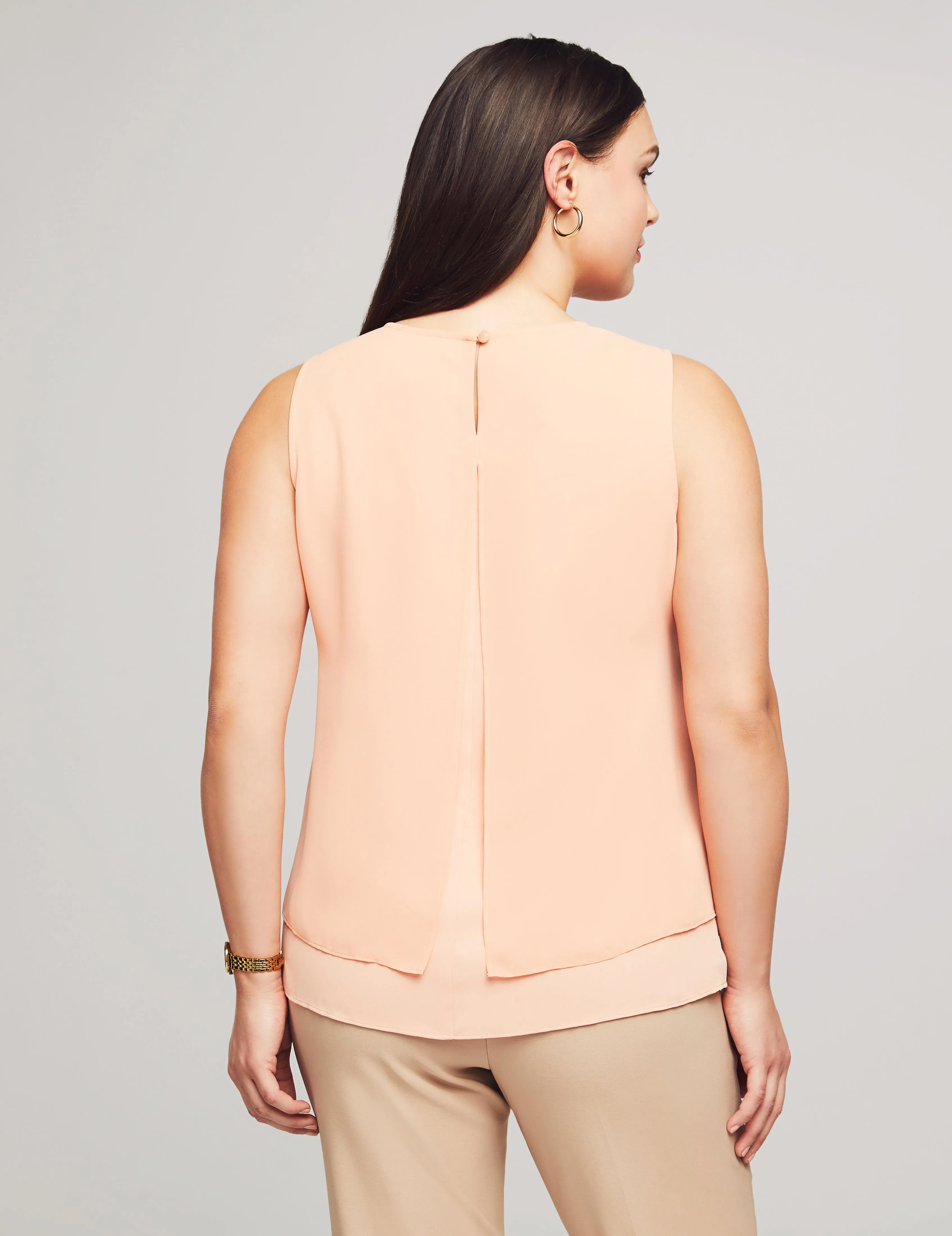 Sleeveless Double Layer Blouse- Sale
