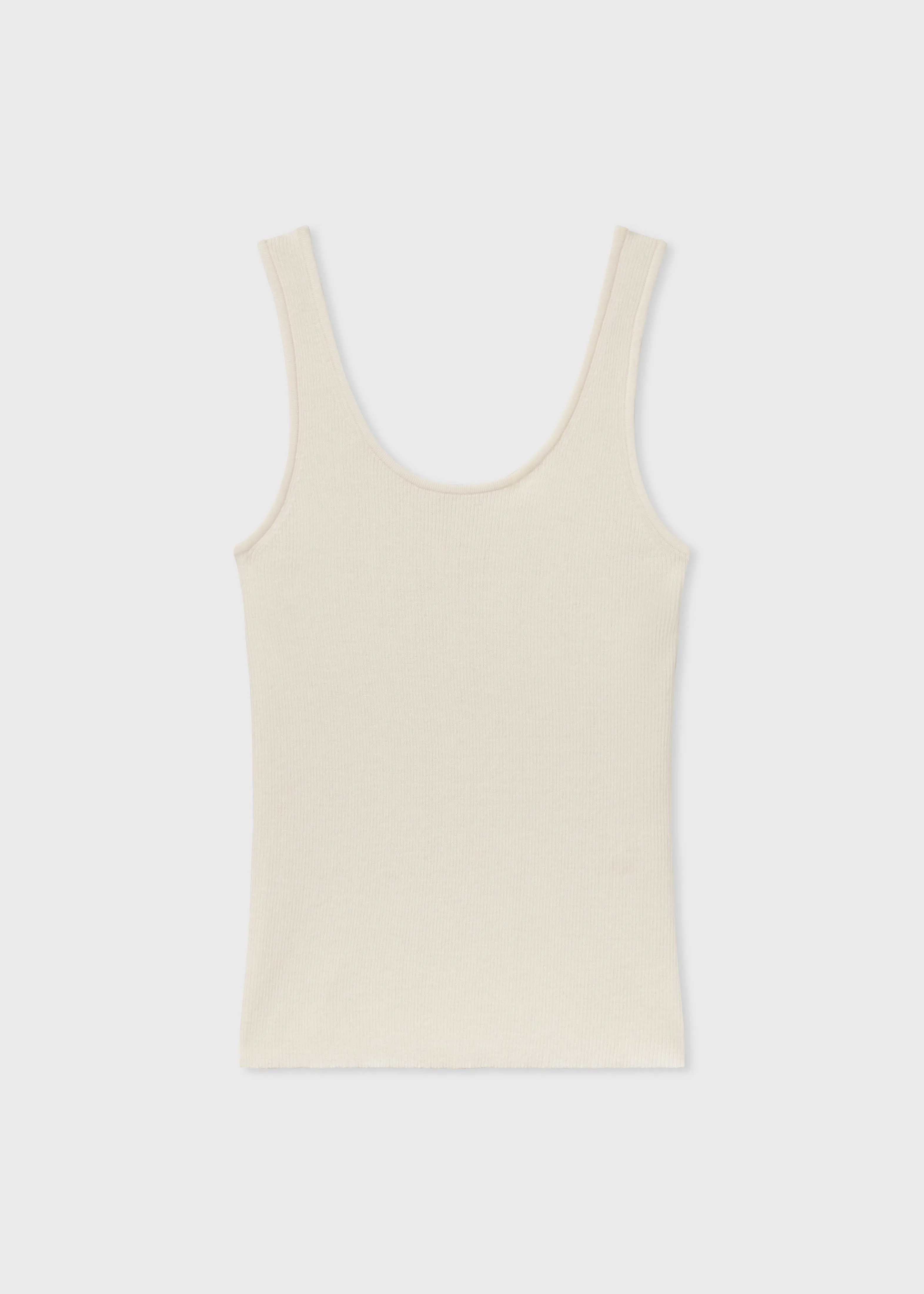 Sweater Tank in Fine Cashmere - Ivory