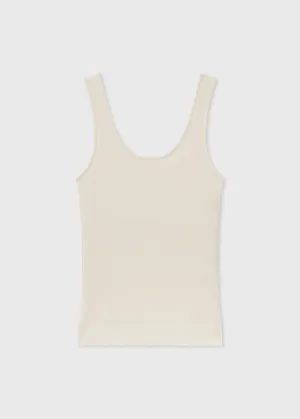 Sweater Tank in Fine Cashmere - Ivory