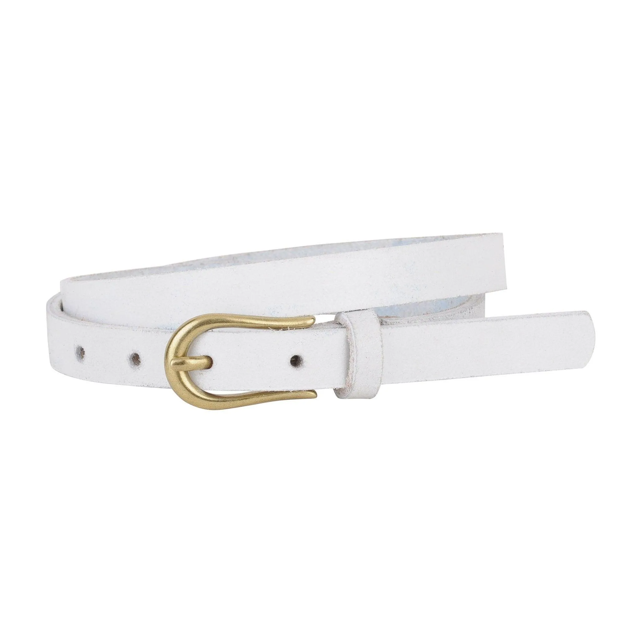 The Meadow Skinny Leather Belt