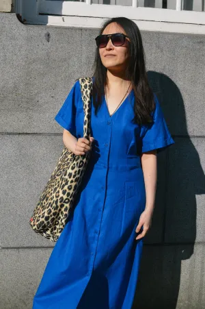 Thinking Mu Laura Indigo Hemp Dress