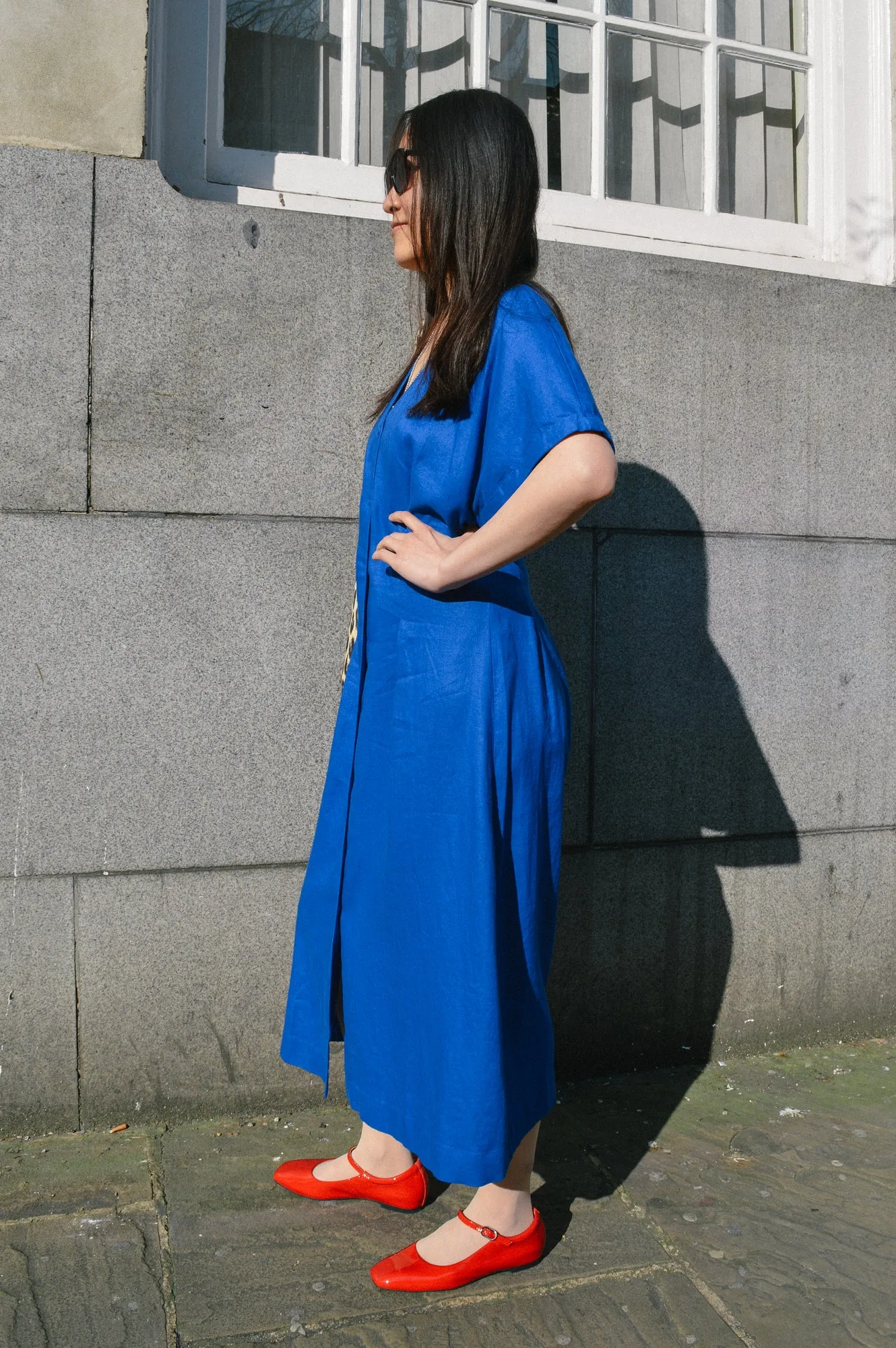 Thinking Mu Laura Indigo Hemp Dress