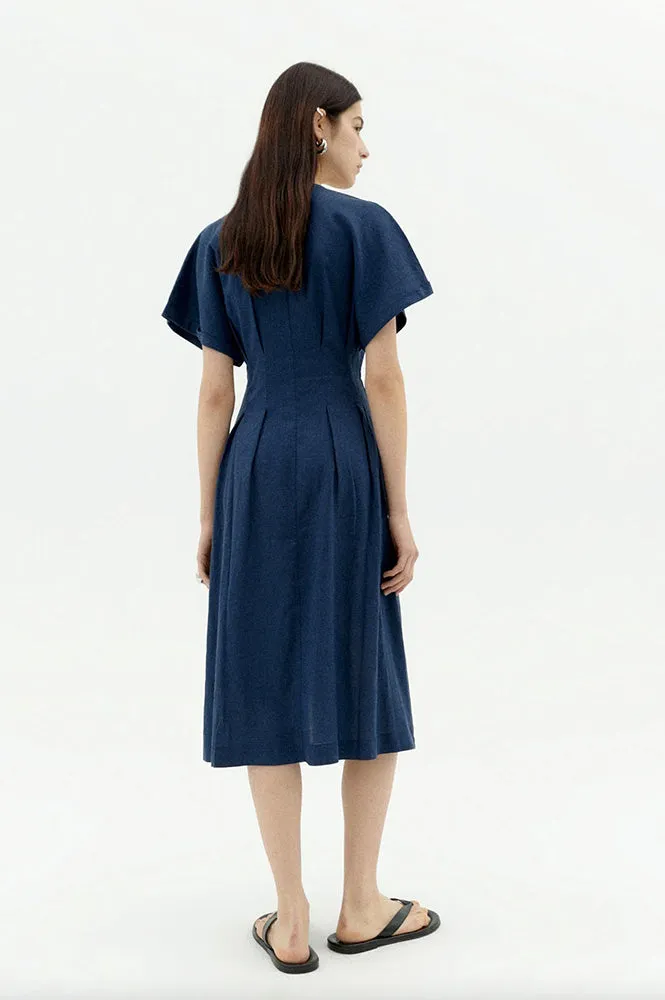 Thinking Mu Laura Indigo Hemp Dress