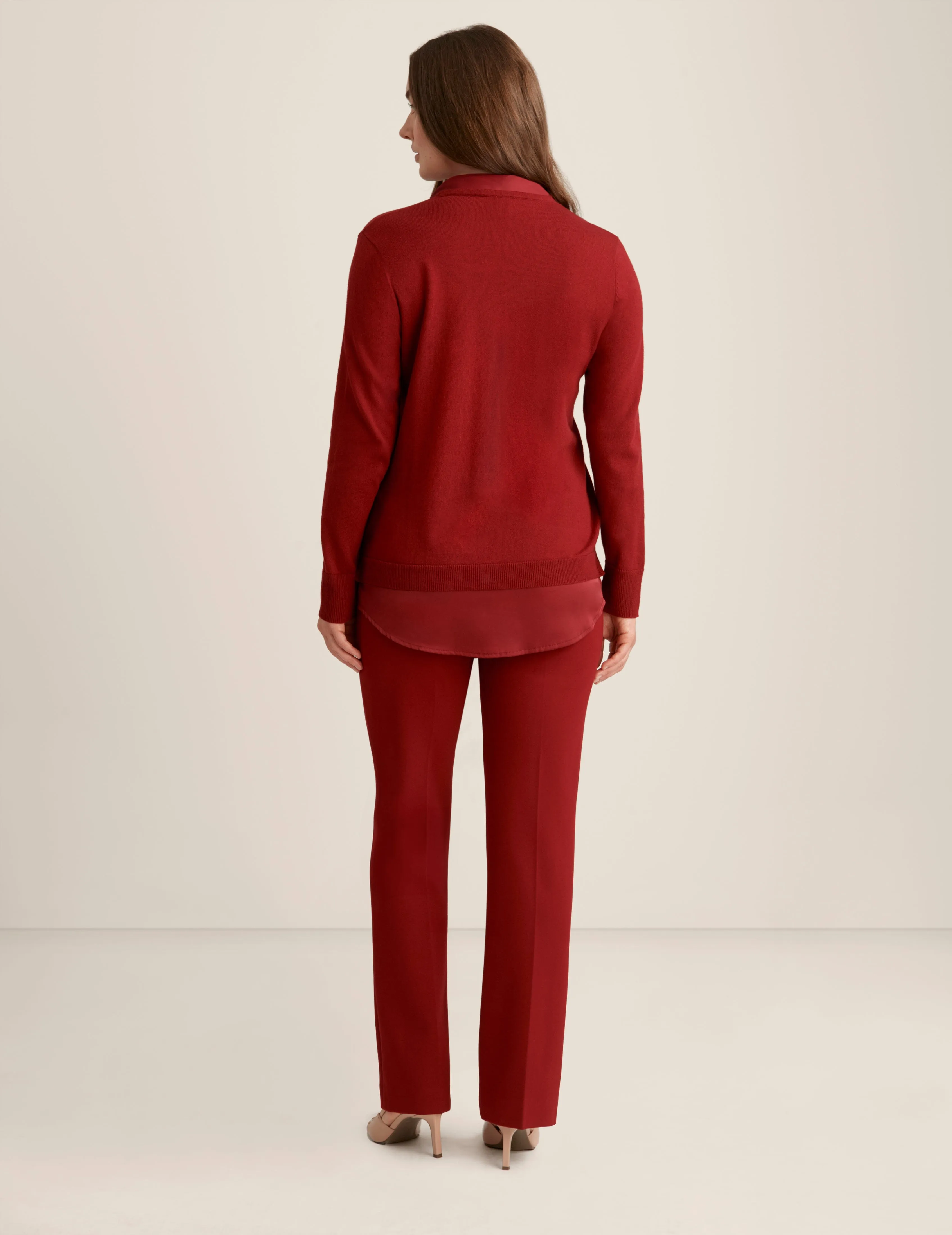 Tie Neck Shirttail Top - Sale