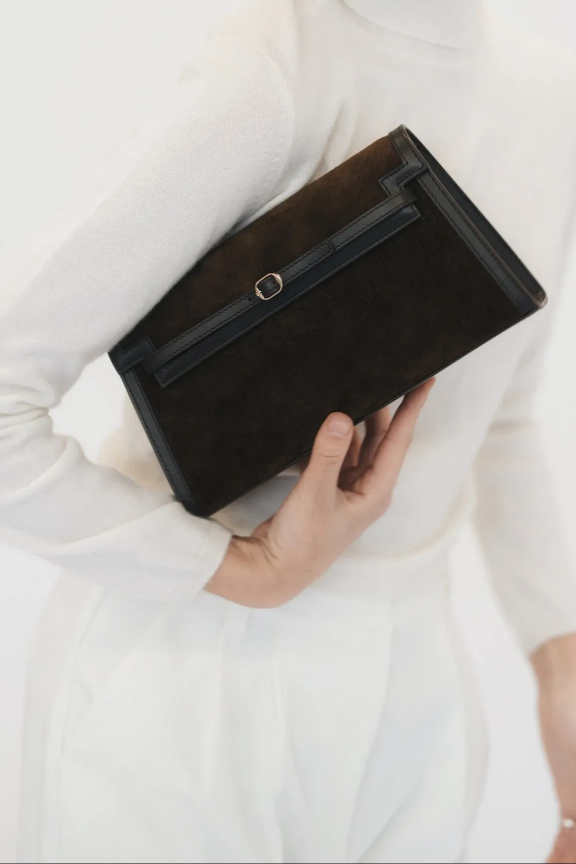 Truffle Suede Shoulder Bag (Low Stock)