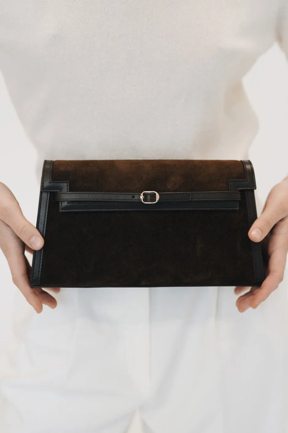 Truffle Suede Shoulder Bag (Low Stock)