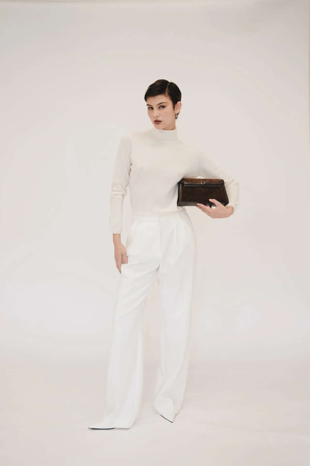 Truffle Suede Shoulder Bag (Low Stock)