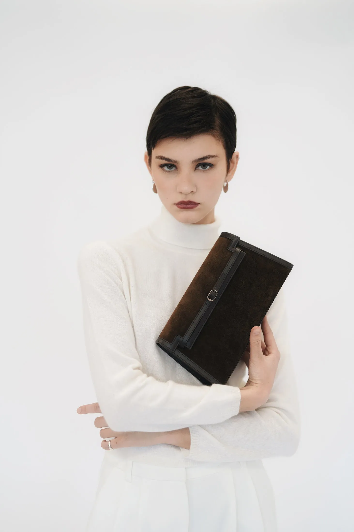 Truffle Suede Shoulder Bag (Low Stock)