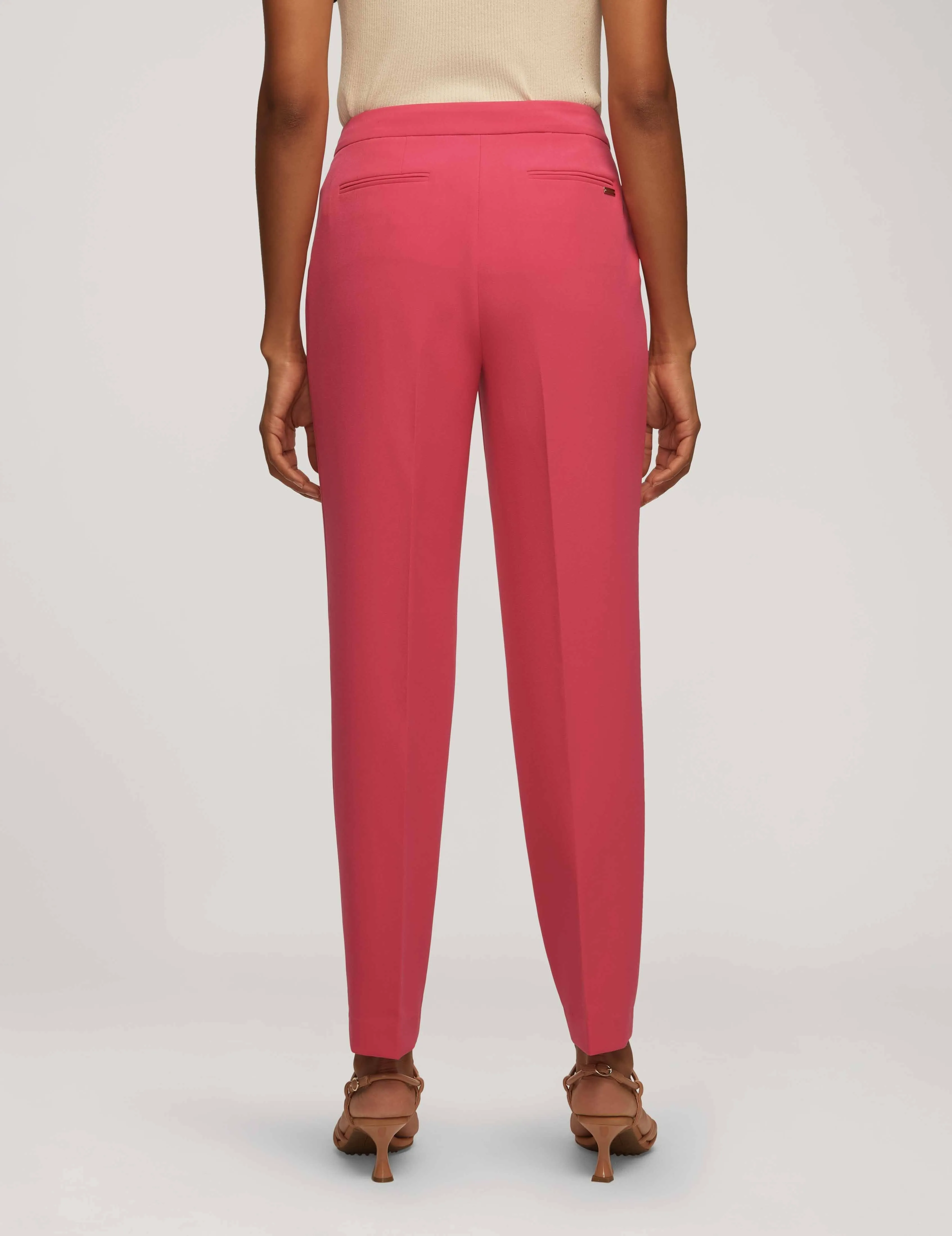 Urban Stretch Fly Front High Rise Pleated Pant- Sale