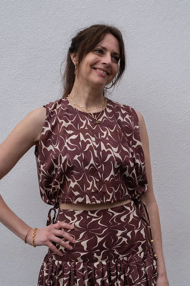 Vanessa Bruno Callas Brown Top