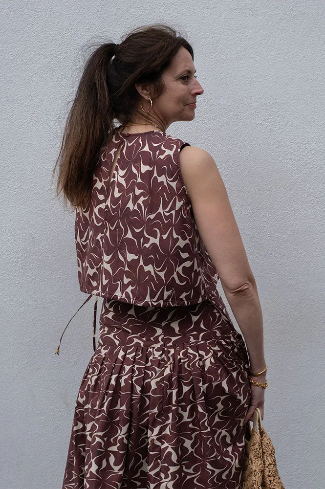 Vanessa Bruno Callas Brown Top