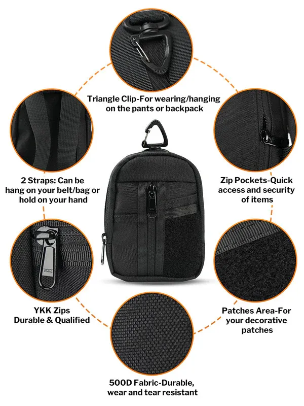 VE35 | EDC Organizer. Tactical Keychain Pouch 