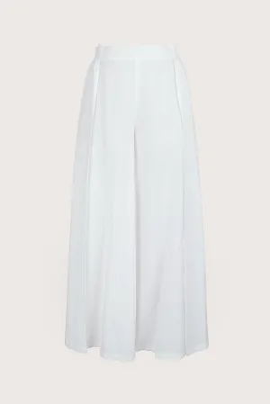 White Open Linen Pants